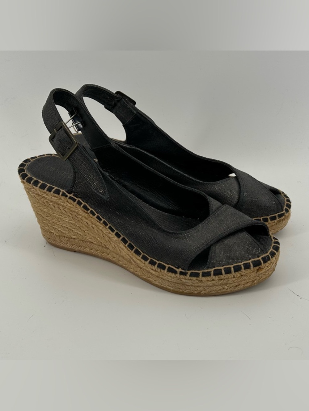 Andre Assous  Espadrille Slingback Wedge Sandals